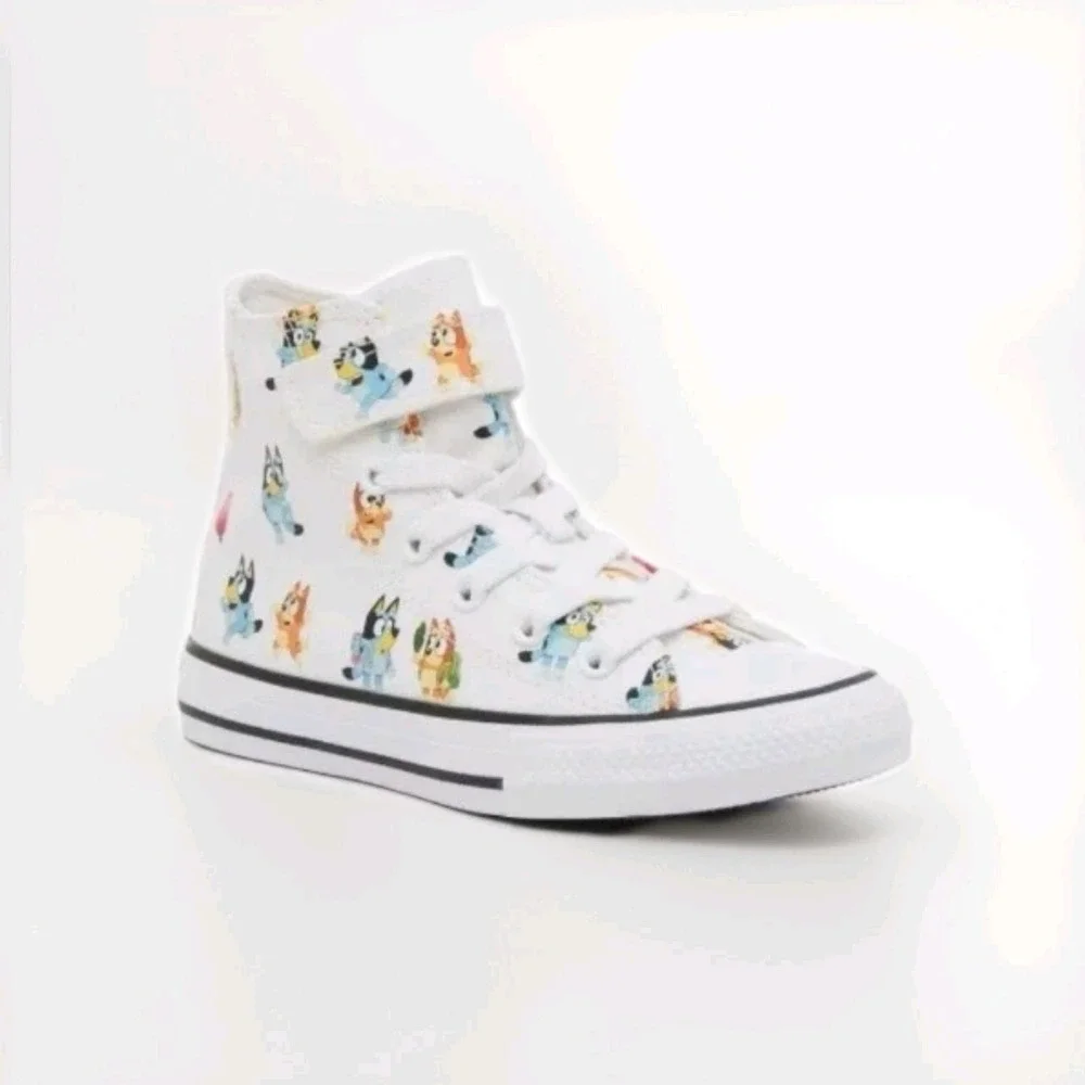 Converse Chuck Taylor Kids Bluey All Star EasyOn High Top Sneakers Shoes 2Y